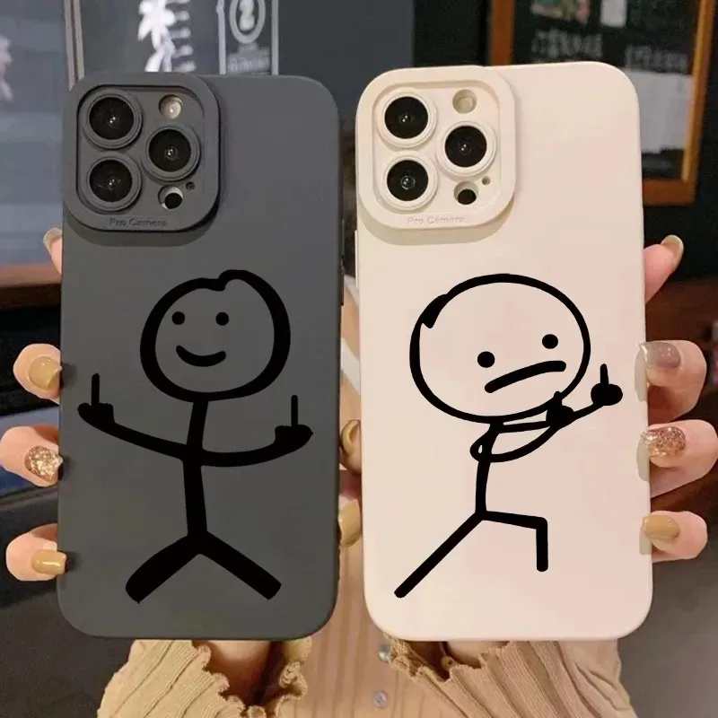 Cute Anime Case - Милый мультяшный матовый силиконовый чехол-накладка для