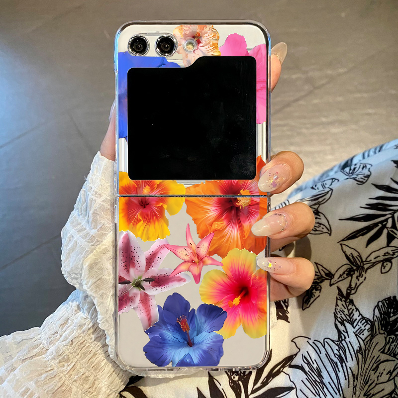 Phone Cases Z Fold 5 - Реалистичный чехол для телефона с цветочным