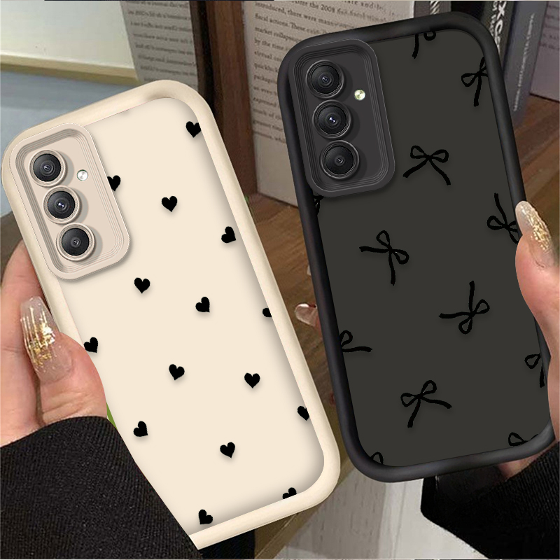 Черный чехол с сердечками и ба – обзор и цена Phone Cases Samsung A14